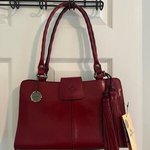 Patricia Nash Deep Red Shoulder Bag